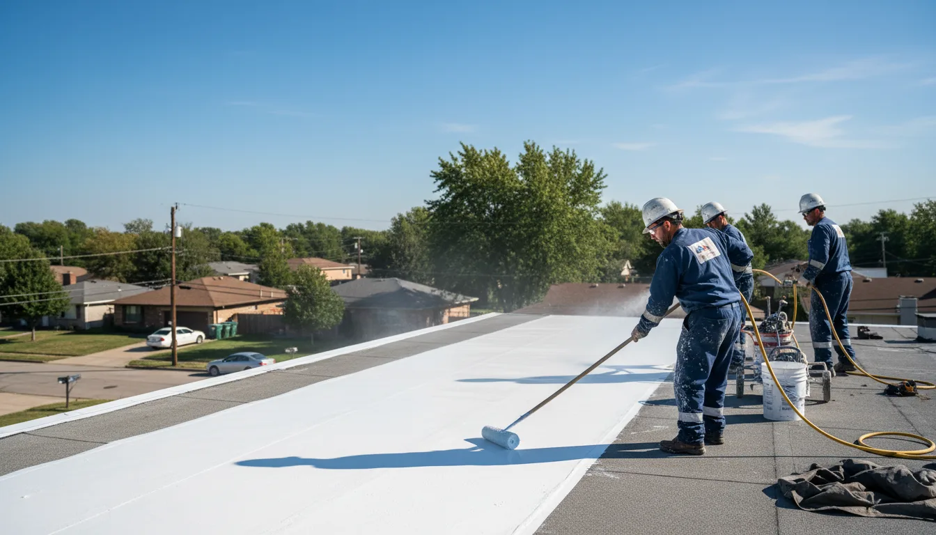 Commercial roof coating in Mansura, LA near me